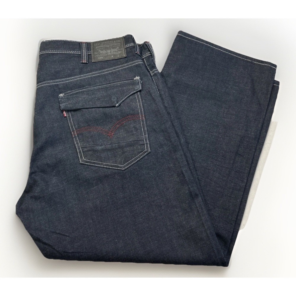 Mens Levis 569 Jeans Loose Fit Straight Leg Flap Pockets Sz 38‎ Measures 40x28